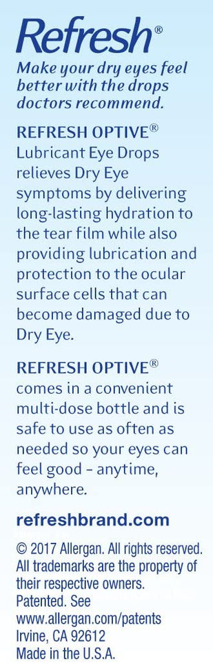 Refresh Optive Lubricant Eye Drops 0.5 Fl Oz